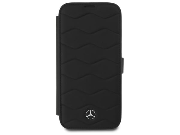 Deklas Mercedes MEHCP16X23RWRSK iPhone 16 Pro Max 6,9" sort/sort hardcase MB Waves Leather