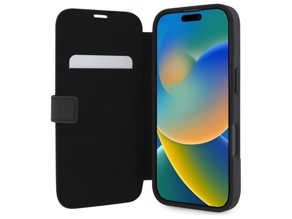 Deklas Mercedes MEHCP16X23RWRSK iPhone 16 Pro Max 6,9" sort/sort hardcase MB Waves Leather