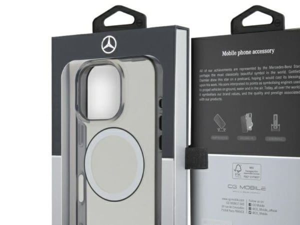 Mercedes MEHMP16L23HUOKC iPhone 16 Pro    6.3" transparent hardcase Printed logo MagSafe