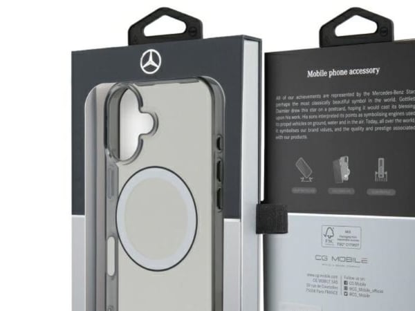 Mercedes trykt logol MagSafe iPhone 16-deksel - klar
