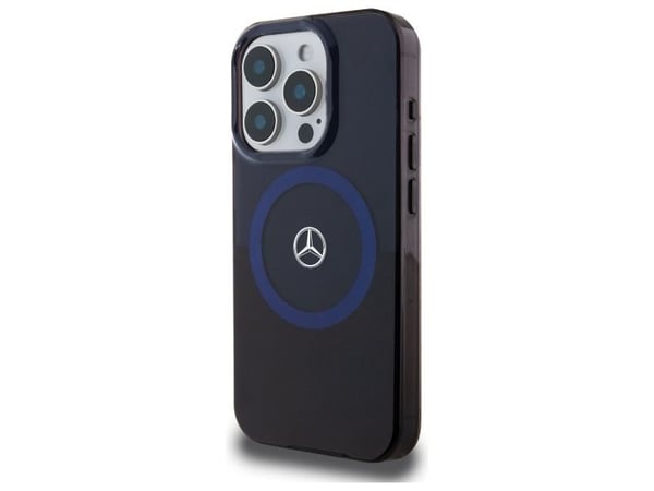 Mercedes MEHMP16X23HBIKV iPhone 16 Pro Max 6.9" musta sininen/musta sininen kovakotelo MB Double Layer BiColor MagSafe