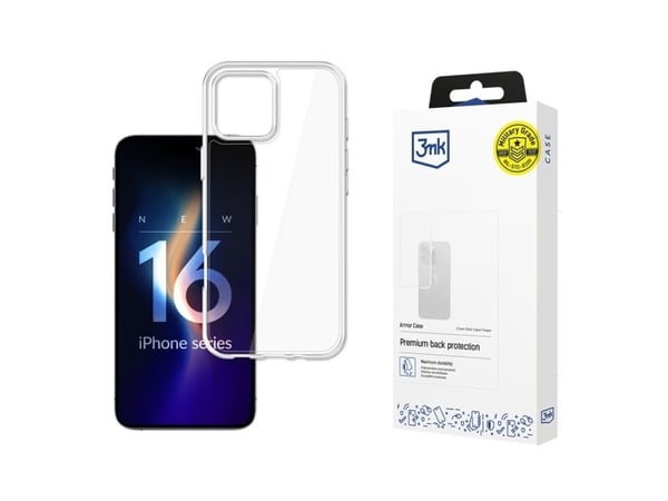 3MK Armor Case, Omslag, Apple, iPhone 16 Pro, 16 cm (6.3"), Transparent