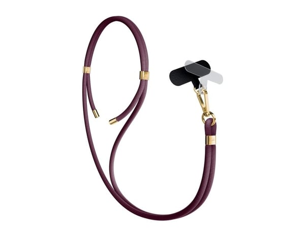 3MK mobillomme stropp - 3mk EasyClip Elite - Mulberry (gold)