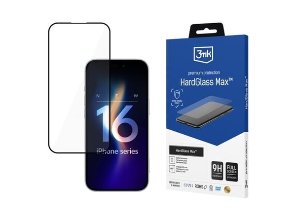 3MK 3mk HardGlass Max - Herdet glass for iPhone 16 Pro Max (svart)