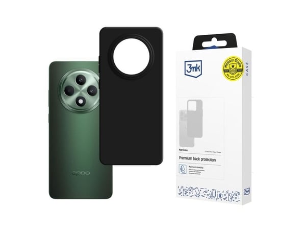 3mk matt deksel for Oppo Reno 12 F/F - svart