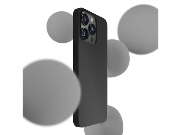 3MK silikondeksel til iPhone 16 Pro Max 6,9" svart/svart