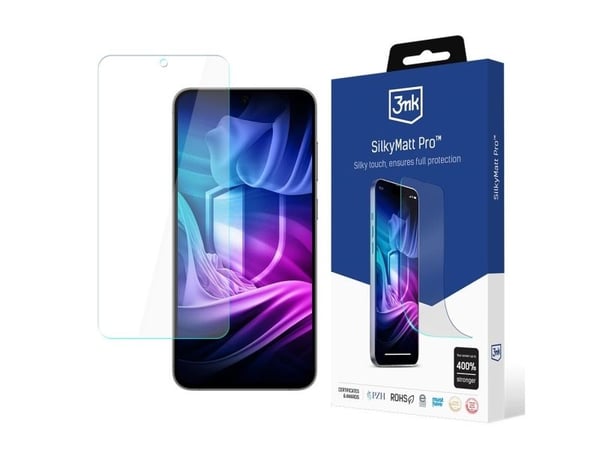 3MK Silky Matt Pro, Samsung, Galaxy S24 FE, Slagbestandig, Ripebestandig, Gjennomsiktig, 1 stykker