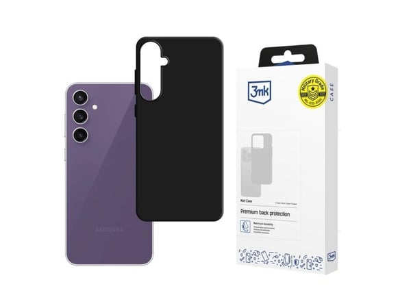 3mk Matt Case - Baksidedeksel for mobiltelefon - termoplast-polyuretan (TPU) - svart - for Samsung Galaxy S24 FE
