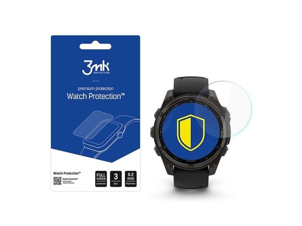 3MK 5903108604789, Klokkeskjermbeskytter, Garmin, Garmin Fenix 8 Solar / Sapphire 47 mm, 0,2 mm