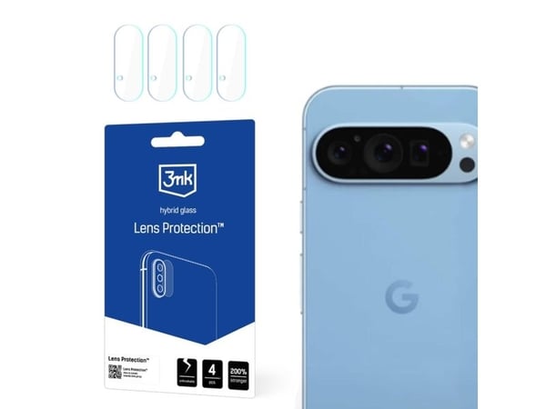 3MK 5903108589550, Google, Google Pixel 9 Pro, slagfast, ripebestandig, splintfri, gjennomsiktig, 4 stk