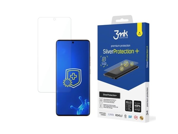 3MK SilverProtect+ beskyttelsesfilm for Motorola Moto Edge 50 Ultra (våtmontering) mot mikrober