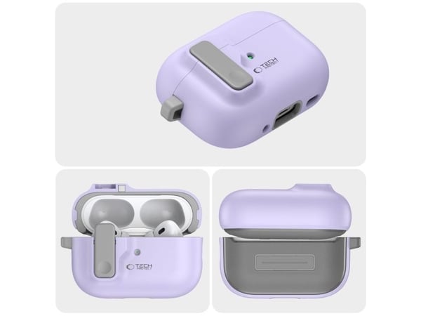 Tech-Protect TECH-PROTECT SLIM HOOK fodral för Apple AirPods Pro 1/2 lavender