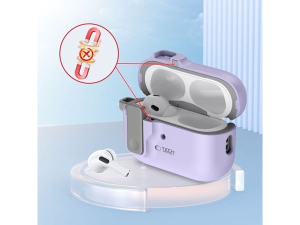 Tech-Protect TECH-PROTECT SLIM HOOK fodral för Apple AirPods Pro 1/2 lavender