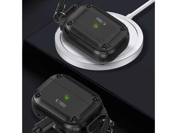 Tech-Protect TECH-PROTECT Rough Hook för Apple AirPods Pro 1/2 svart