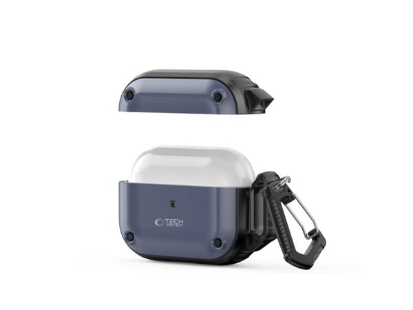 Tech-Protect TECH-PROTECT ROUGH HOOK för Apple AirPods Pro 1/2 stålblå