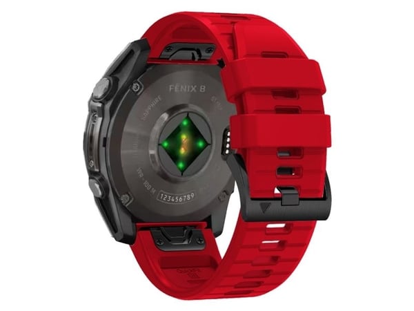 Tech-Protect TECH-PROTECT SILIKONILINJA GARMIN FENIX 5X / 5X PLUS / 6X / 6X PRO / 7X / 8 (51 MM) PUNAINEN