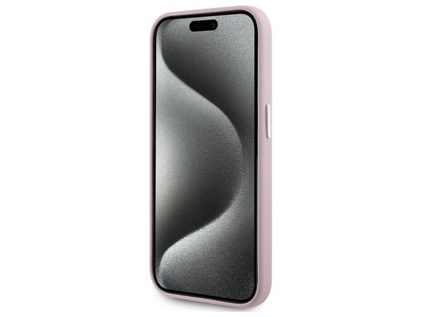 Karl Lagerfeld Karl Lagerfeld Karl Lagerfeld KLHMP15LPGMSRPP iPhone 15 Pro 6.1" vaaleanpunainen/vaaleanpunainen kovakotelo FW Metal Plate MagSafe