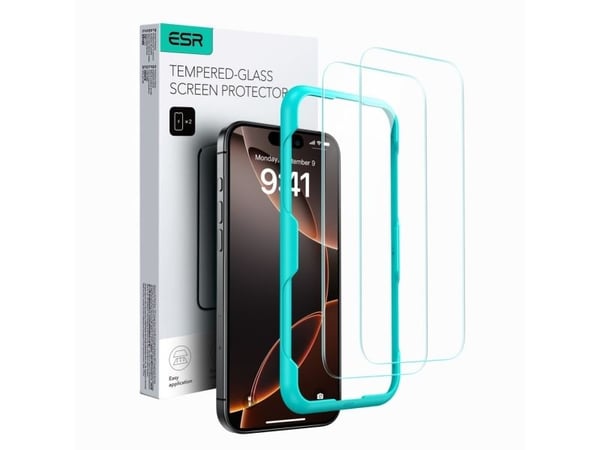 ESR Tempered Glass 2-PACK for iPhone 16 Pro Max - gjennomsiktig