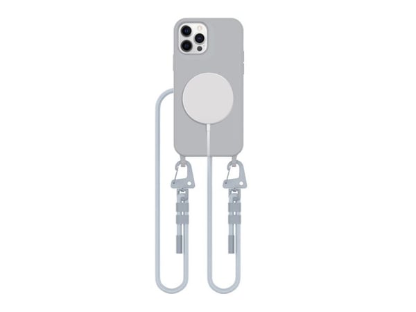 Tech-Protect MAGNECKLACE MagSafe til iPhone 12/12 Pro, crayon grey