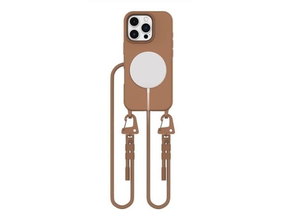 Tech-Protect MagNecklace MagSafe iPhone 16 Pro-fodral - Brun