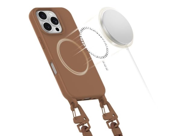 Tech-Protect MagNecklace MagSafe iPhone 16 Pro-fodral - Brun