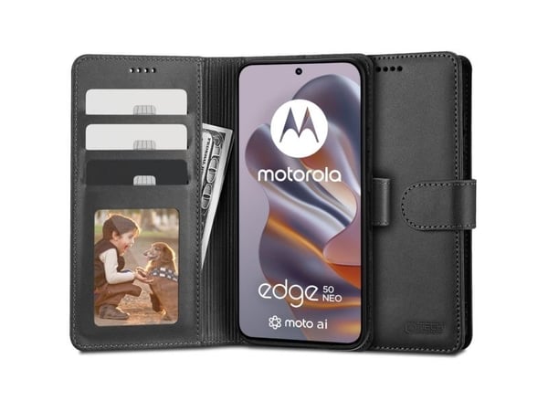 Tech-Protect TECH-PROTECT WALLET MOTOROLA EDGE 50 NEO BLACK