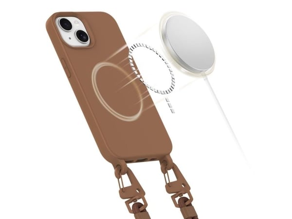 Tech-Protect MagNecklace MagSafe iPhone 15-skal - brun