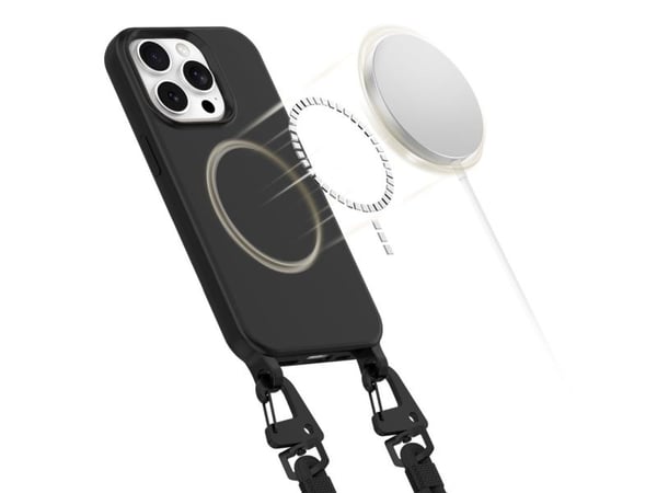 Tech-Protect MagNecklace MagSafe iPhone 15 Pro-deksel - sort