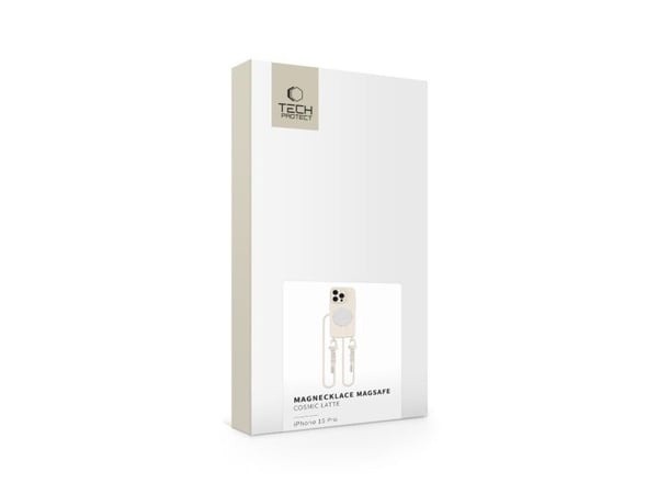 Tech-Protect MagNecklace MagSafe-skal för iPhone 15 Pro - beige