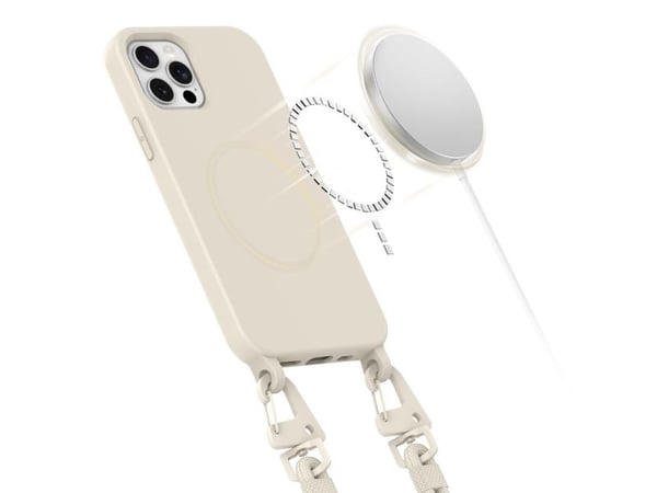 Tech-Protect TECH-PROTECT Magneklace MagSafe till iPhone 12 / 12 Pro Cosmic Latte