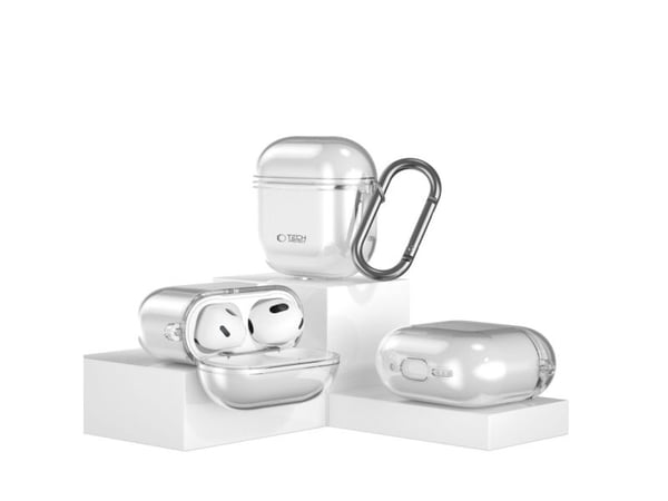 Airpods 4 -latauskotelo Tech-Protect Flexair, läpinäkyvää