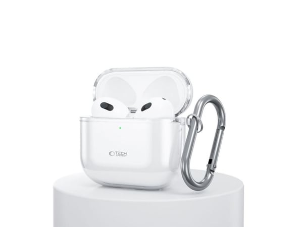 Airpods 4 -latauskotelo Tech-Protect Flexair, läpinäkyvää