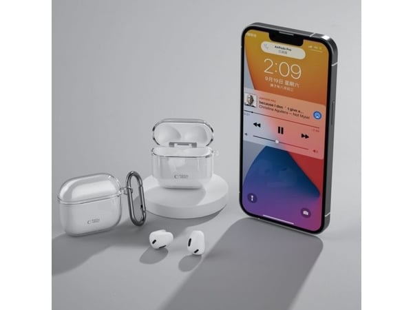 Airpods 4 -latauskotelo Tech-Protect Flexair, läpinäkyvää