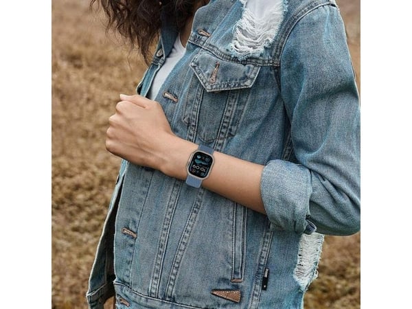 Tech-Protect nylonrem til Apple Watch 6/7/8/9/10/SE/Ultra 1/2 (44/45/46/49 mm) cream