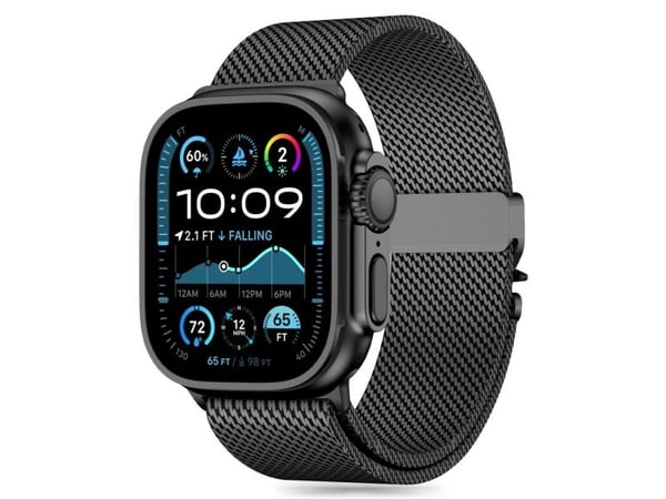 Tech-Protect MILANO Apple Watch 6 / 7 / 8 / 9 / 10 / SE / ULTRA 1 / 2 (44 / 45 / 46 / 49 mm) svart