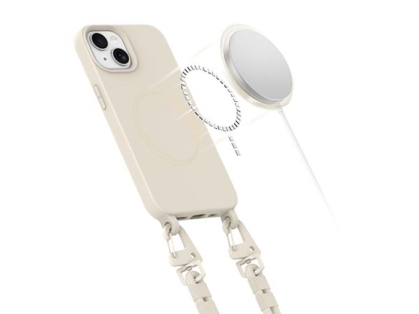 Tech-Protect MAGNECKLACE Magsafe iPhone 14 Cosmic Latte