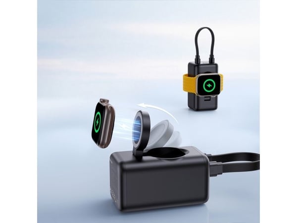 Joyroom JR-W13 powerbank 5000 mAh med Apple Watch-laddning (svart)