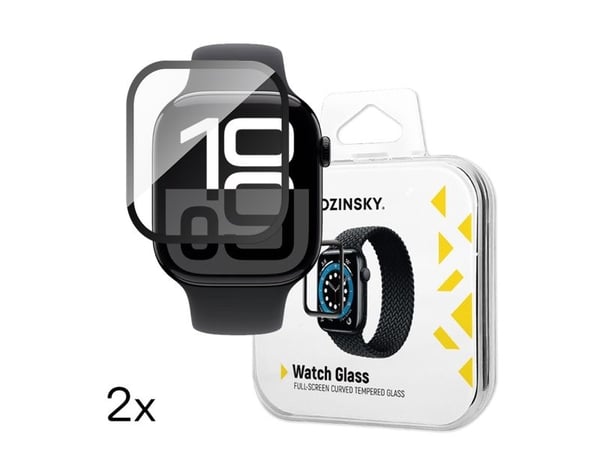 Wozinsky herdet glass Full Glue til Apple Watch Series 10 42 mm (2 stk.)