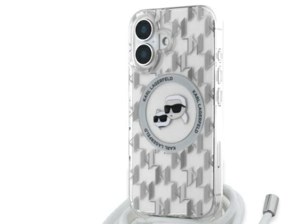 Karl Lagerfeld IML crossbody monogram Karl & Choupette MagSafe-deksel til iPhone 16 - klar