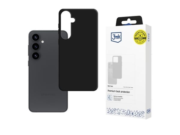 3mk Matt Case - Baksidedeksel for mobiltelefon - termoplast-polyuretan (TPU) - svart - for Samsung Galaxy S25