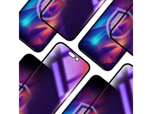 3MK Rainbow Privacy, Apple, iPhone 16 Pro Max, Anti-bakteriel, Smudsafvisende, Slagbestandig, Ridseresistent, Transparent, 1 stk