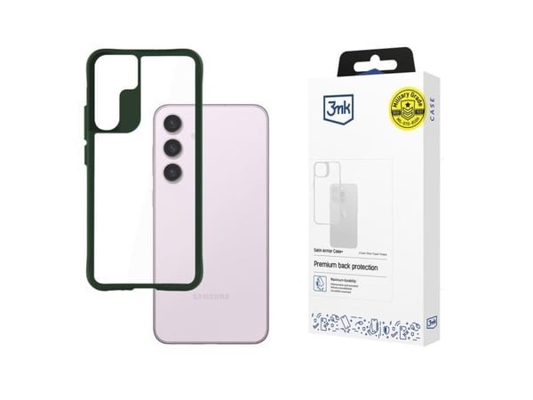 3MK Satin Armor Case+, Etui, Samsung, Galaxy S24, 15,8 cm (6.2"), Grønn, Gjennomsiktig