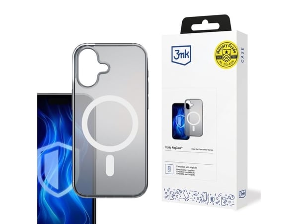 3MK etui Frosty MagCase White til Apple iPhone 16 Plus