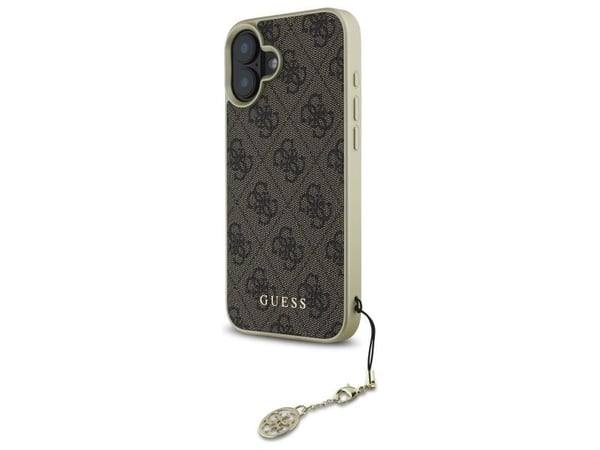 Guess 4G Charms Collection iPhone 16 Plus-skal - brun