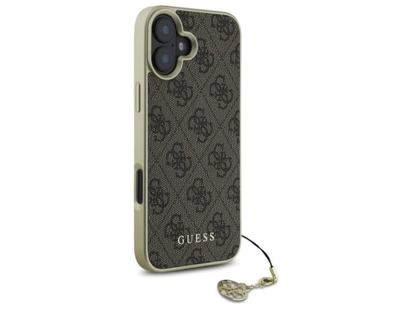 Guess 4G Charms Collection iPhone 16 Plus-skal - brun
