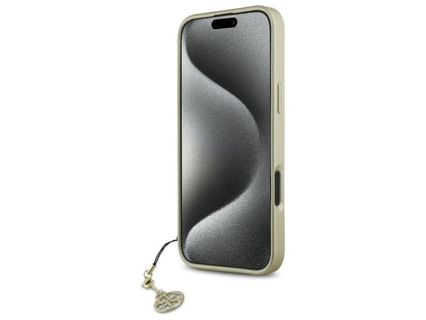 Guess 4G Charms Collection iPhone 16 Plus-skal - brun