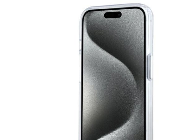 Karl Lagerfeld IML Metal Karl&Choupette Head MagSafe iPhone 14-skal - Vit