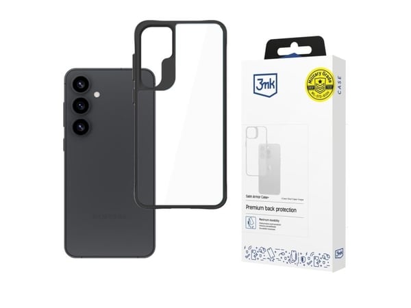3MK Satin Armor Case+, deksel, Samsung, Galaxy S25, 15,8 cm (6,2"), gjennomsiktig