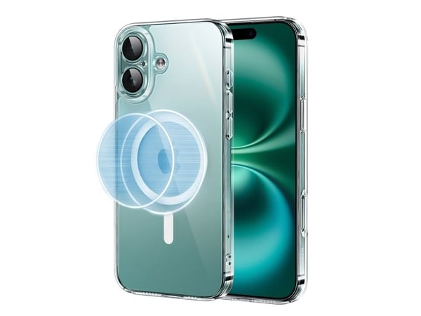 MagSage Ugreen CA110 magnetisk deksel til iPhone 16 Plus (gjennomsiktig)