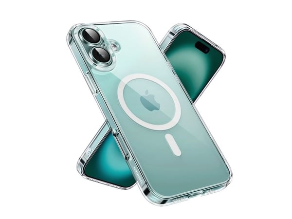 MagSage Ugreen CA110 magnetisk deksel til iPhone 16 Plus (gjennomsiktig)